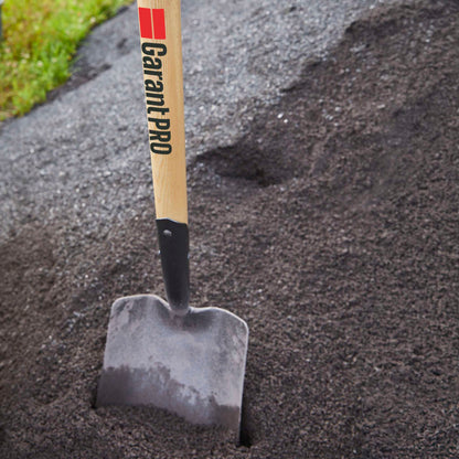 Garden spade, wood handle