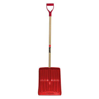 Snow shovel, 13.9" poly blade, steel wear strip
