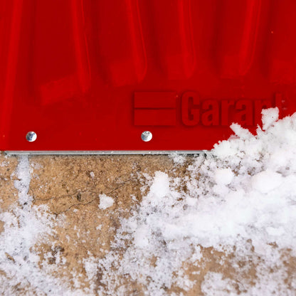 Snow shovel, 13.9" poly blade, steel wear strip