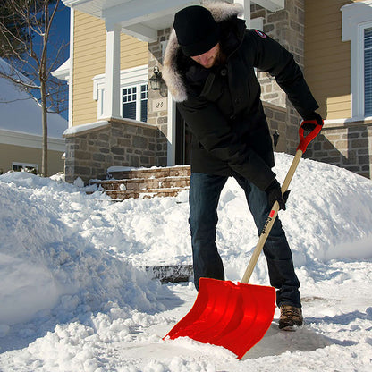 Pelle à neige, lame poly 18 po, lamelle d'acier