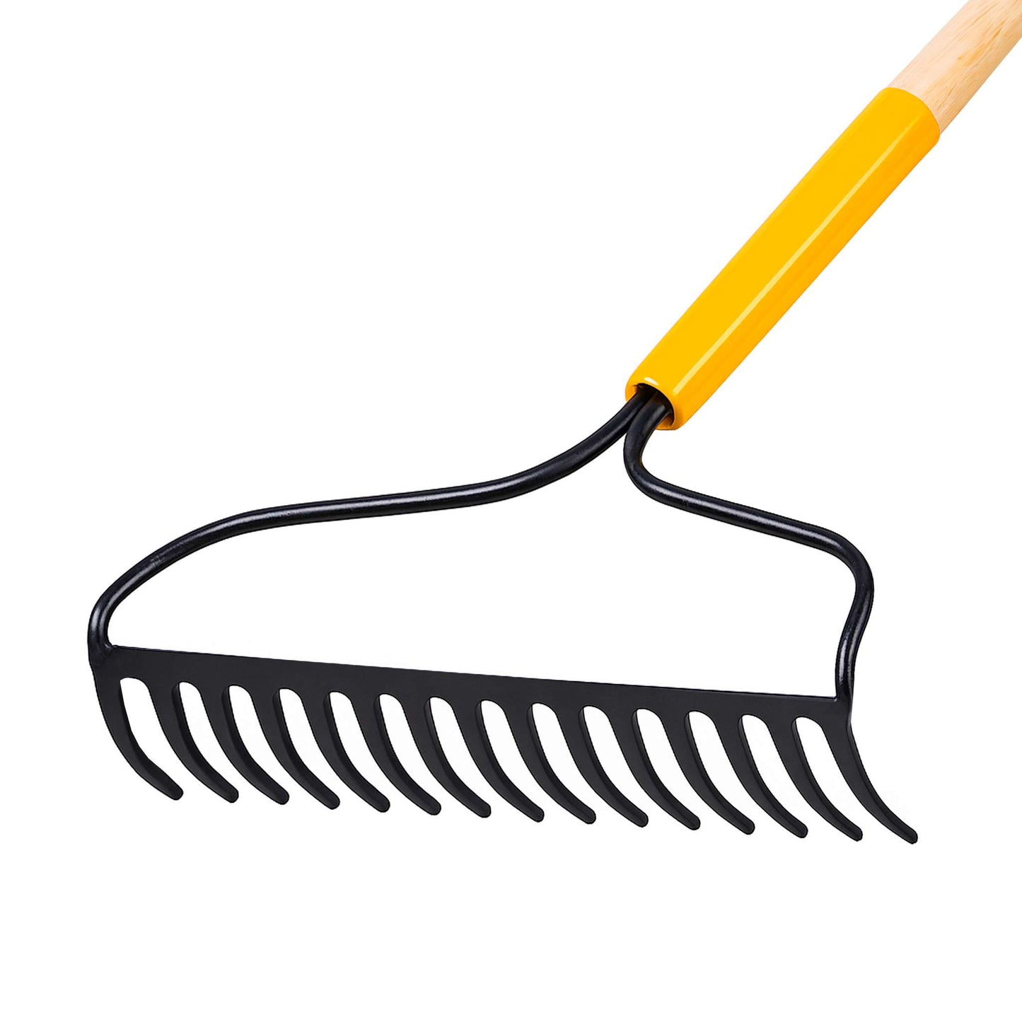 Bow rake wood handle