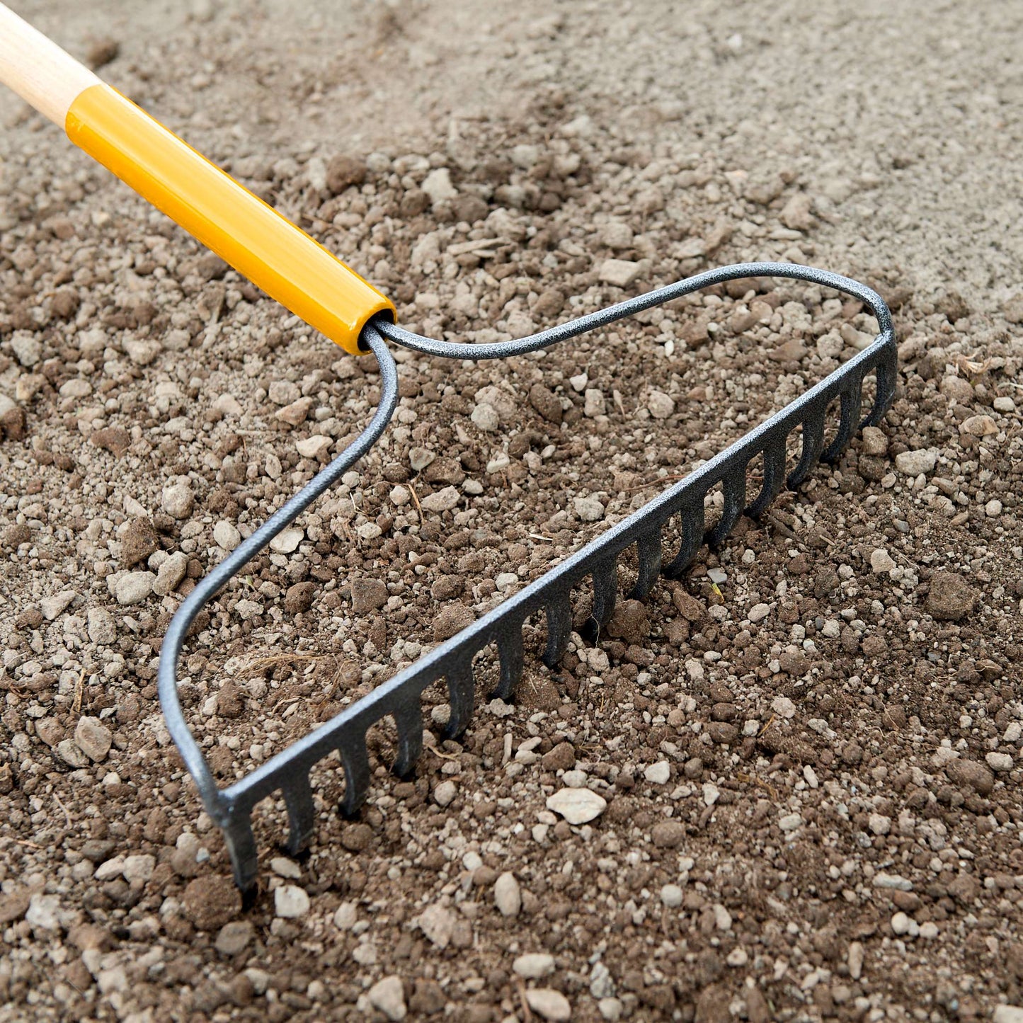 Bow rake wood handle