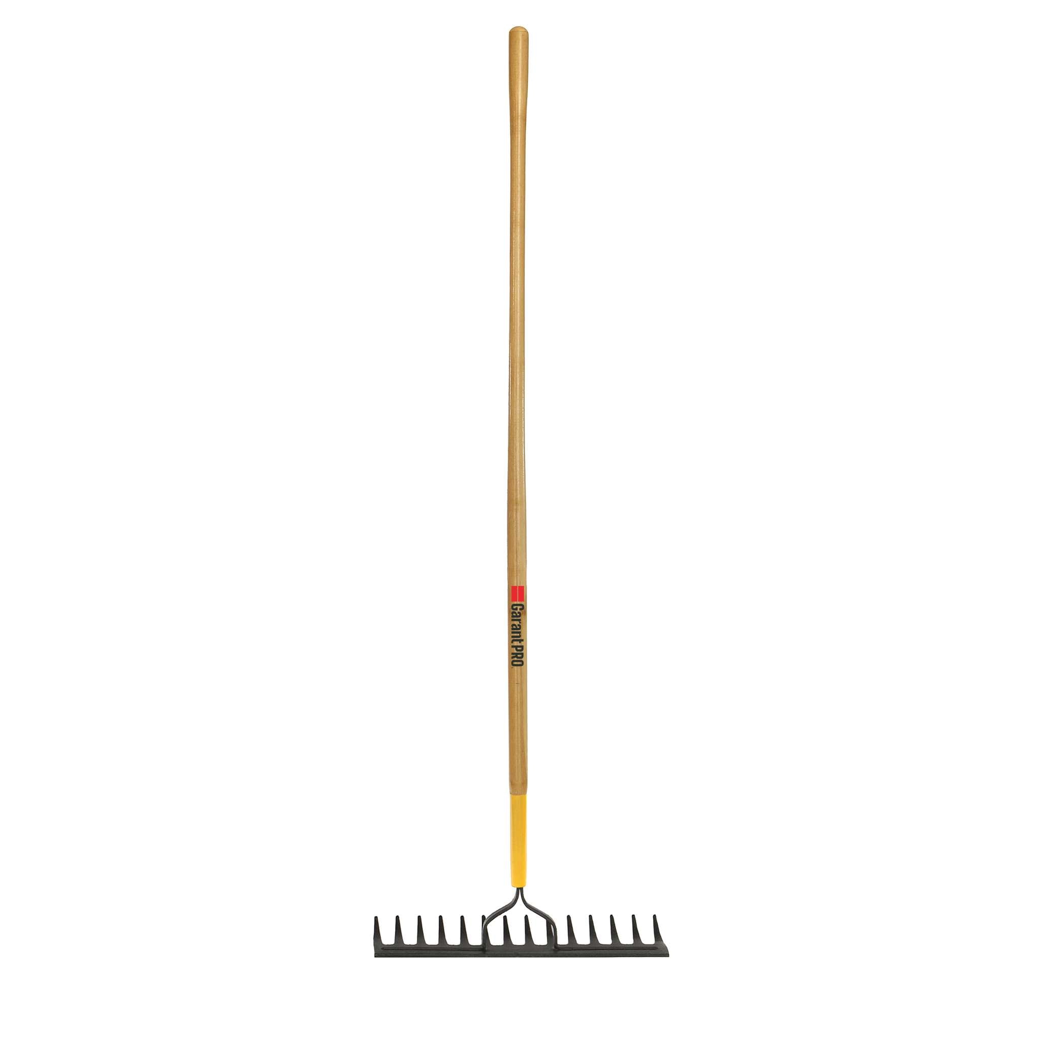 Double-back level rake, wood handle – Garant