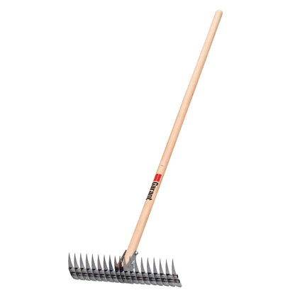 Thatching rake, wood handle