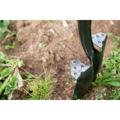 Garden spade, wood handle