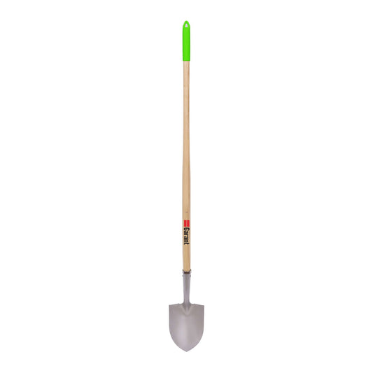 Round Point Tempered Steel Shovel with Long Handle