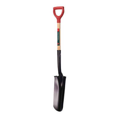 Pelle à drain, manche en bois