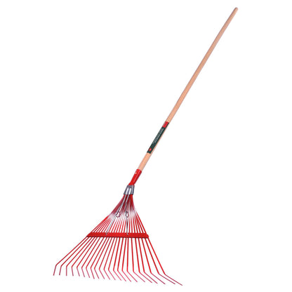 Springback lawn rake