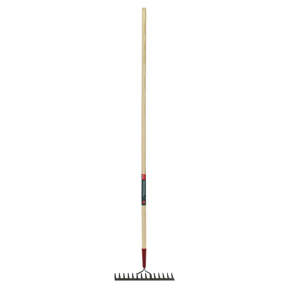 Double-back level rake, wood handle – Garant