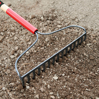 Bow rake wood handle