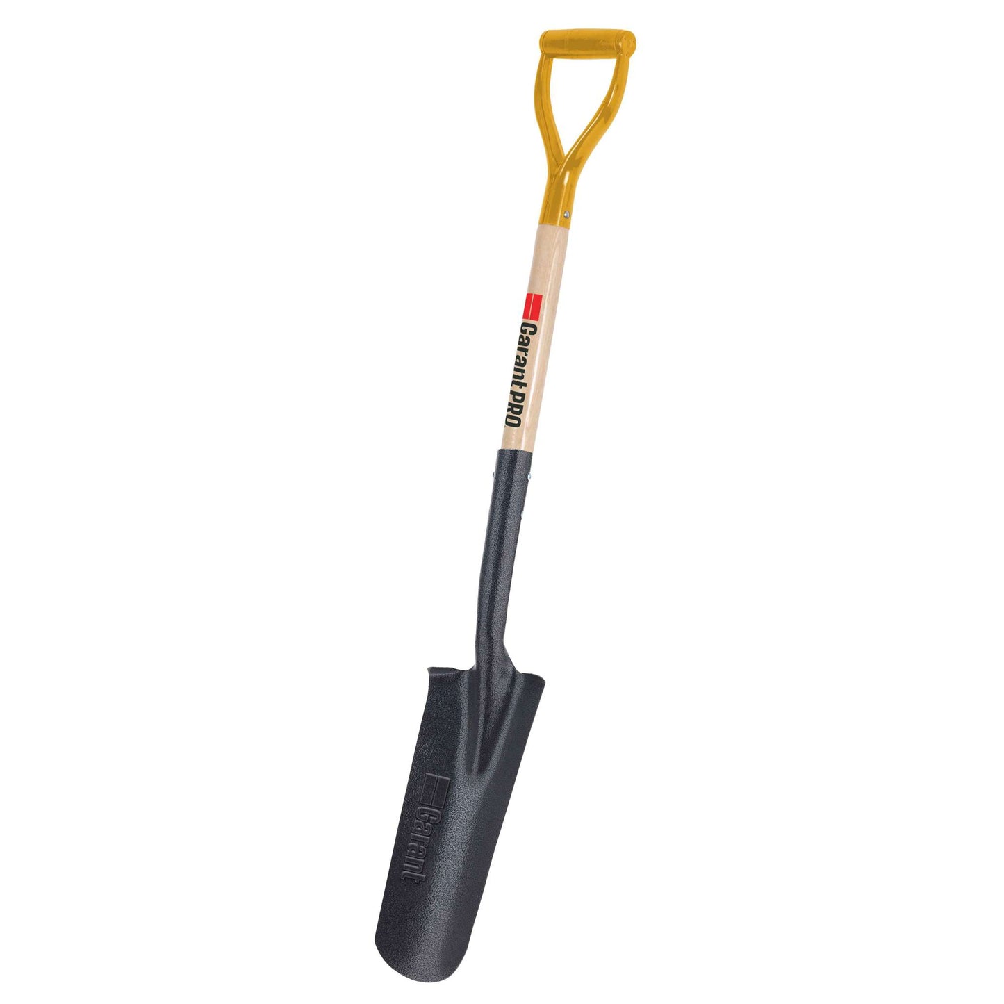 Drain spade, wood handle