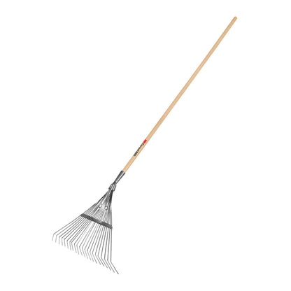 Springback lawn rake