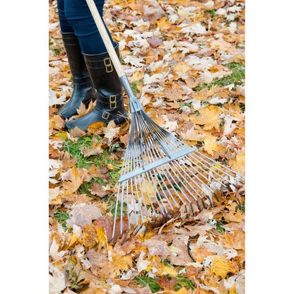 Springback lawn rake