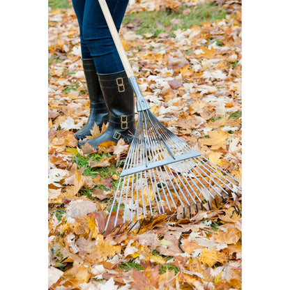 Springback lawn rake
