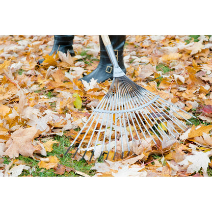 Springback lawn rake