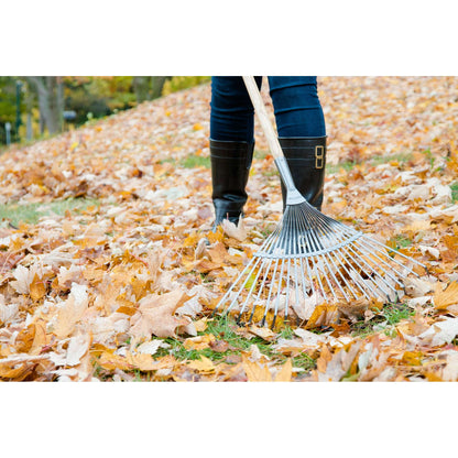 Springback lawn rake
