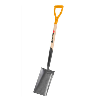 Garden spade, wood handle