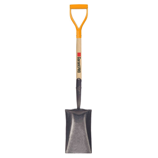 Garden spade, wood handle
