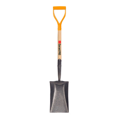 Garden spade, wood handle