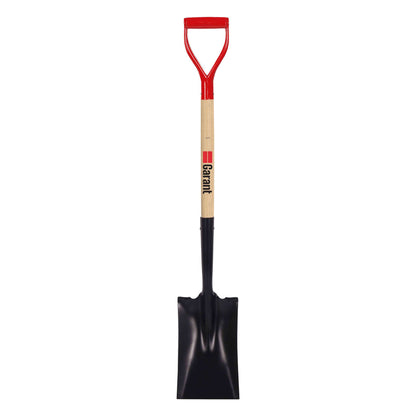 Garden spade, wood handle