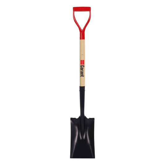 Garden spade, wood handle