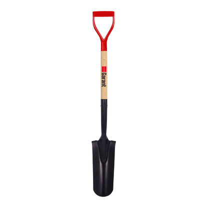 Pelle à drain, manche en bois