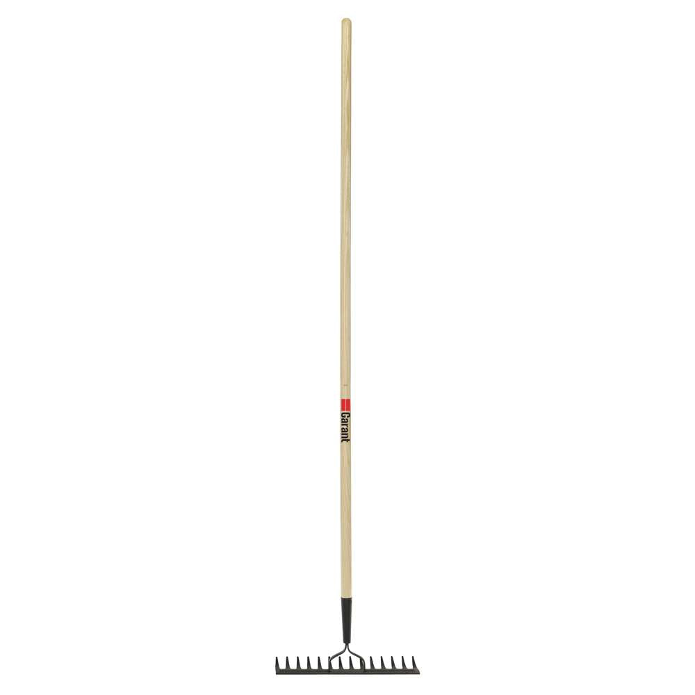 Double-back level rake, wood handle – Garant