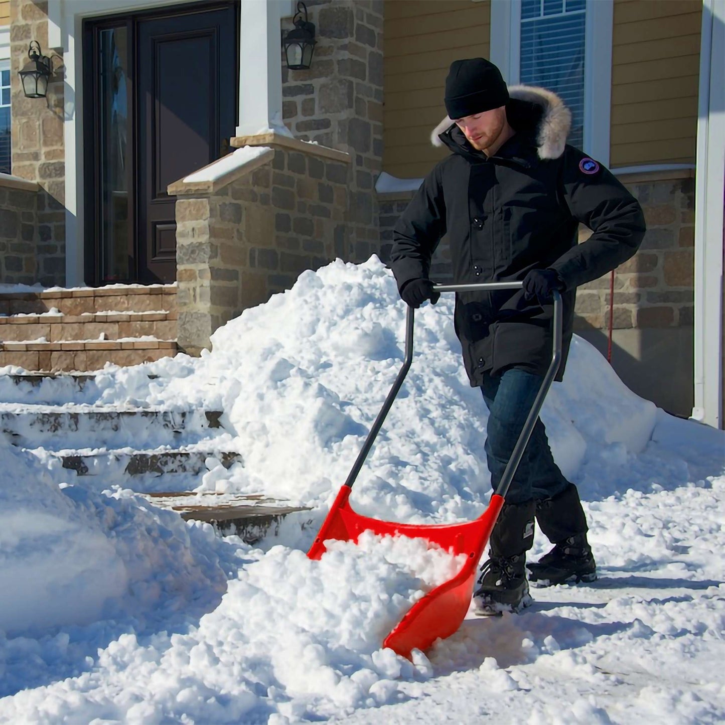 35L Sleigh Shovel with Steel Wear Strip