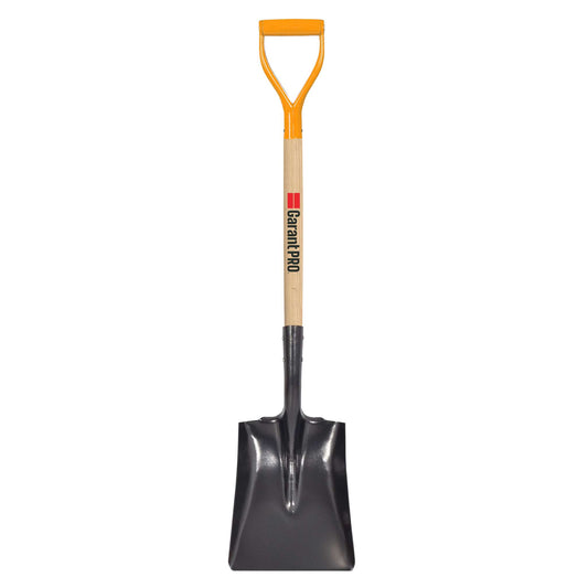 Pelle carrée, manche en bois, poignée en D