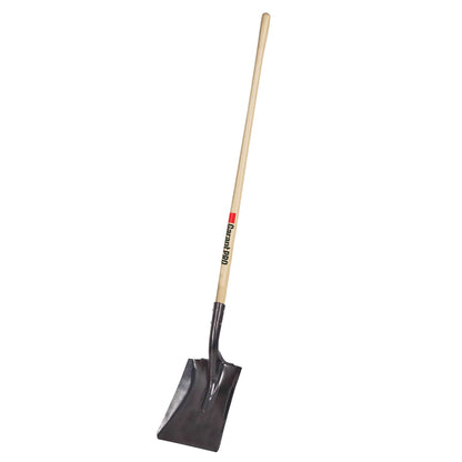 Pelle carrée, long manche en bois