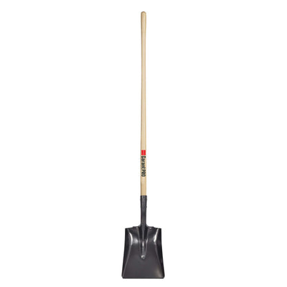 Pelle carrée, long manche en bois