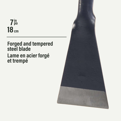 Coupe-glace avec lame en acier forgé et trempé 7 po