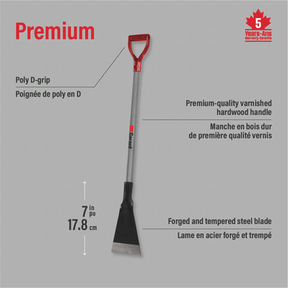 Coupe-glace avec lame en acier forgé et trempé 7 po