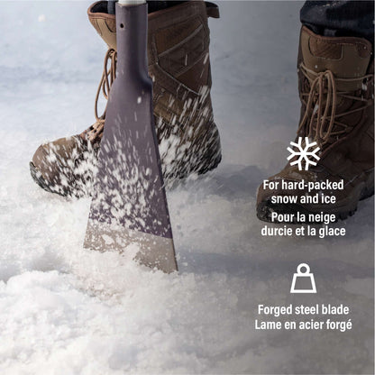 Coupe-glace avec lame en acier forgé et trempé 7 po