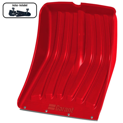 13.9" poly blade, steel wear strip