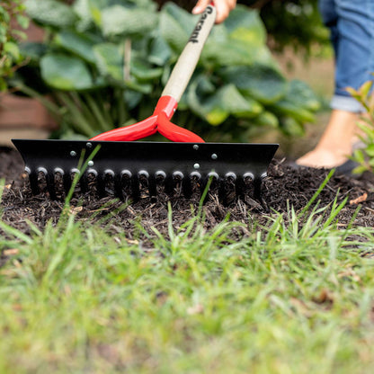 Bow rake wood handle