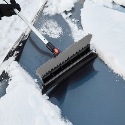 Balai à neige télescopique à double tête pivotante 54 po
