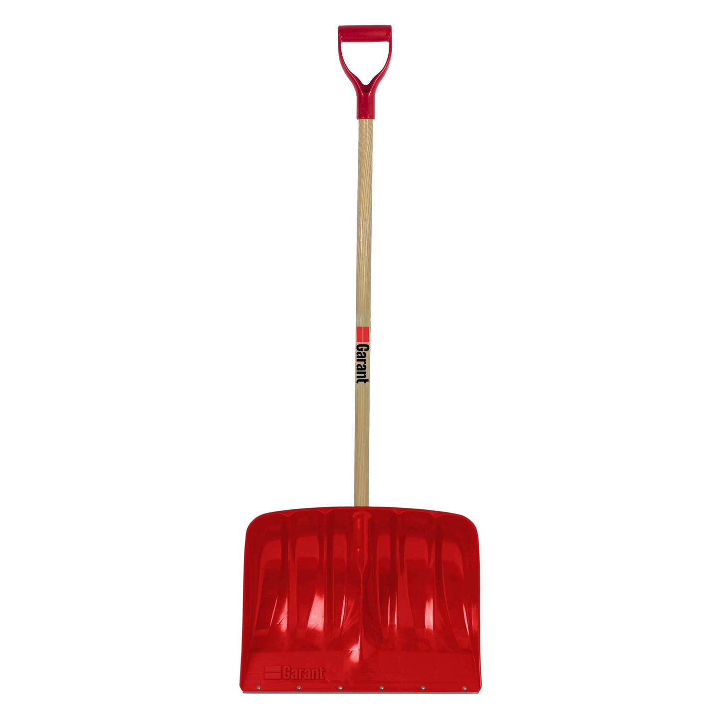 Snow shovel, 19" poly blade, steel wear strip