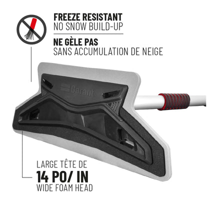 Balai à neige anti-égratignures 29 po avec tête pivotante