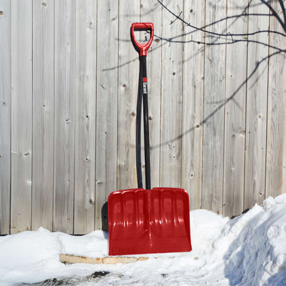 Pelle-grattoir à neige ergonomique 19,5 po avec manche en aluminium