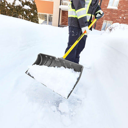 Pelle-grattoir à neige 24 po avec manche en fibre de verre