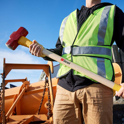Sledge hammer, 8 lbs with overstrike protection, safety grip