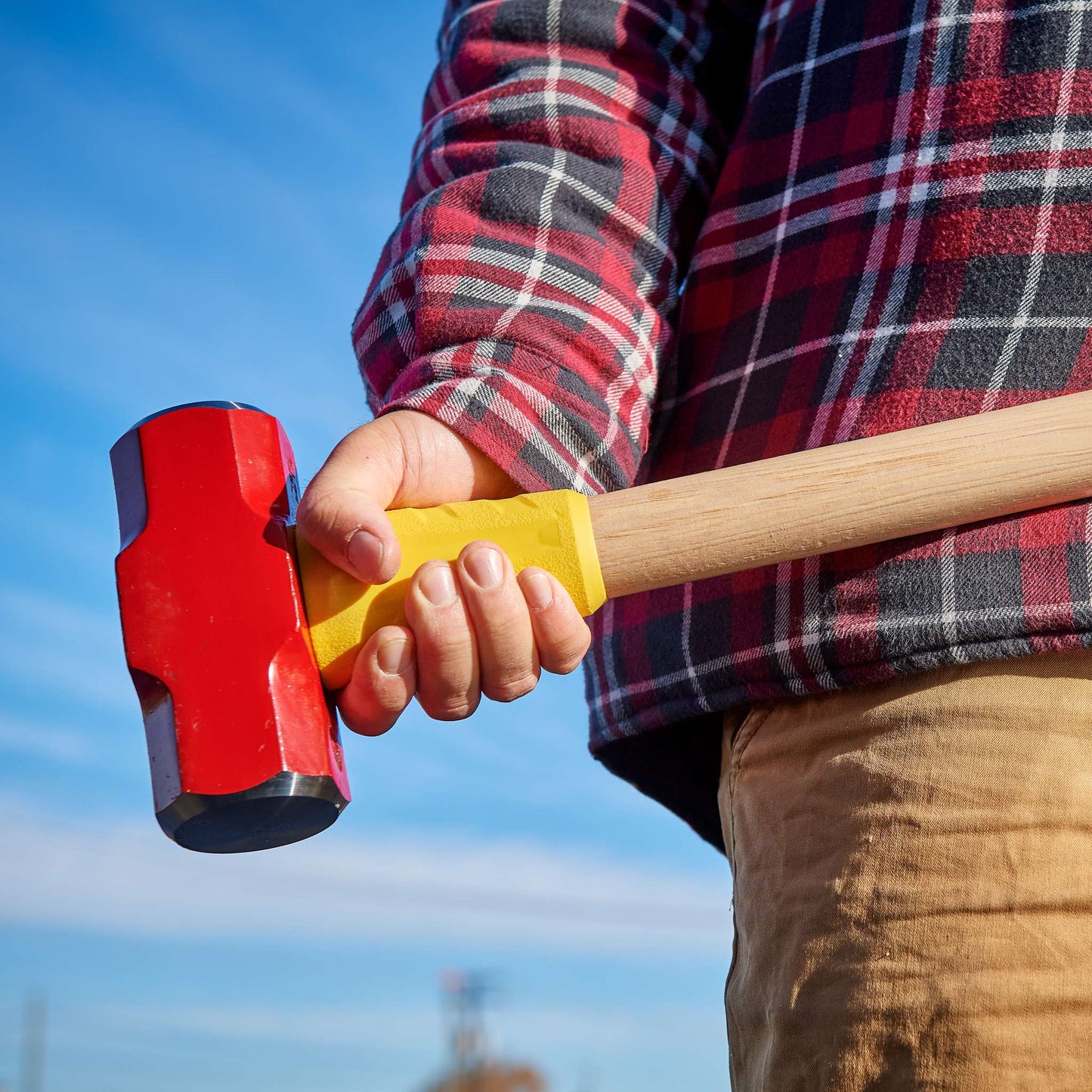 Masse 10 lb, protection coups manqués, prise sécuritaire