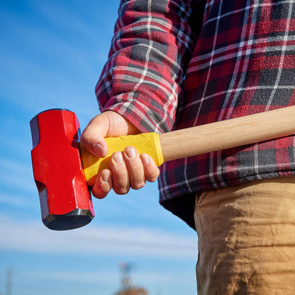 Sledge hammer, 10 lbs, overstrike protection, 36" safety grip hickory hdle