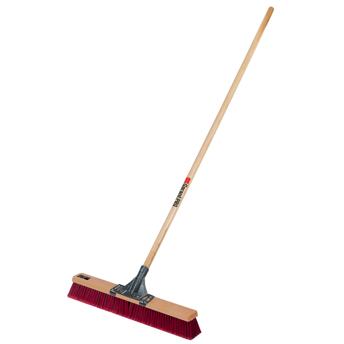 Push broom, 24", multi, wood hdl