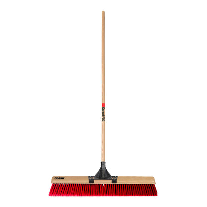 Balai-brosse multisurface de 24 po, manche en bois