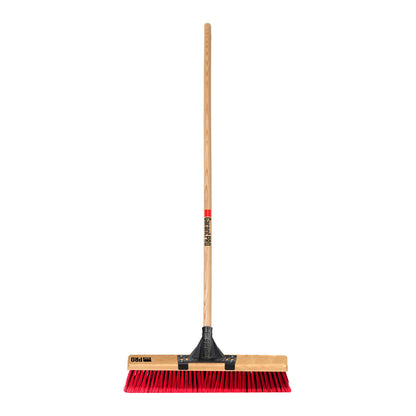 Balai-brosse multisurface de 18 po, manche en bois