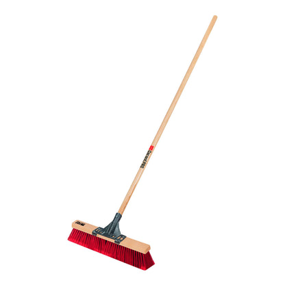 Balai-brosse multisurface de 18 po, manche en bois