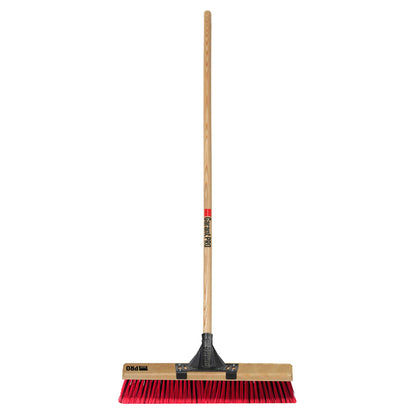 Balai-brosse multisurface de 18 po, manche en bois