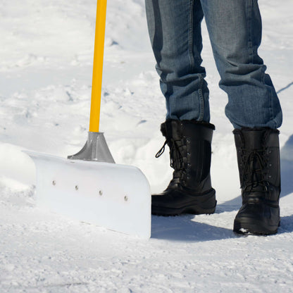 Pelle-grattoir à neige UHMW 24 po avec manche en fibre de verre